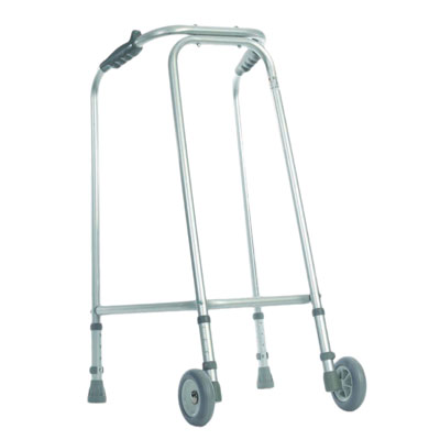 Aluminium Narrow Walking Frame with Wheels